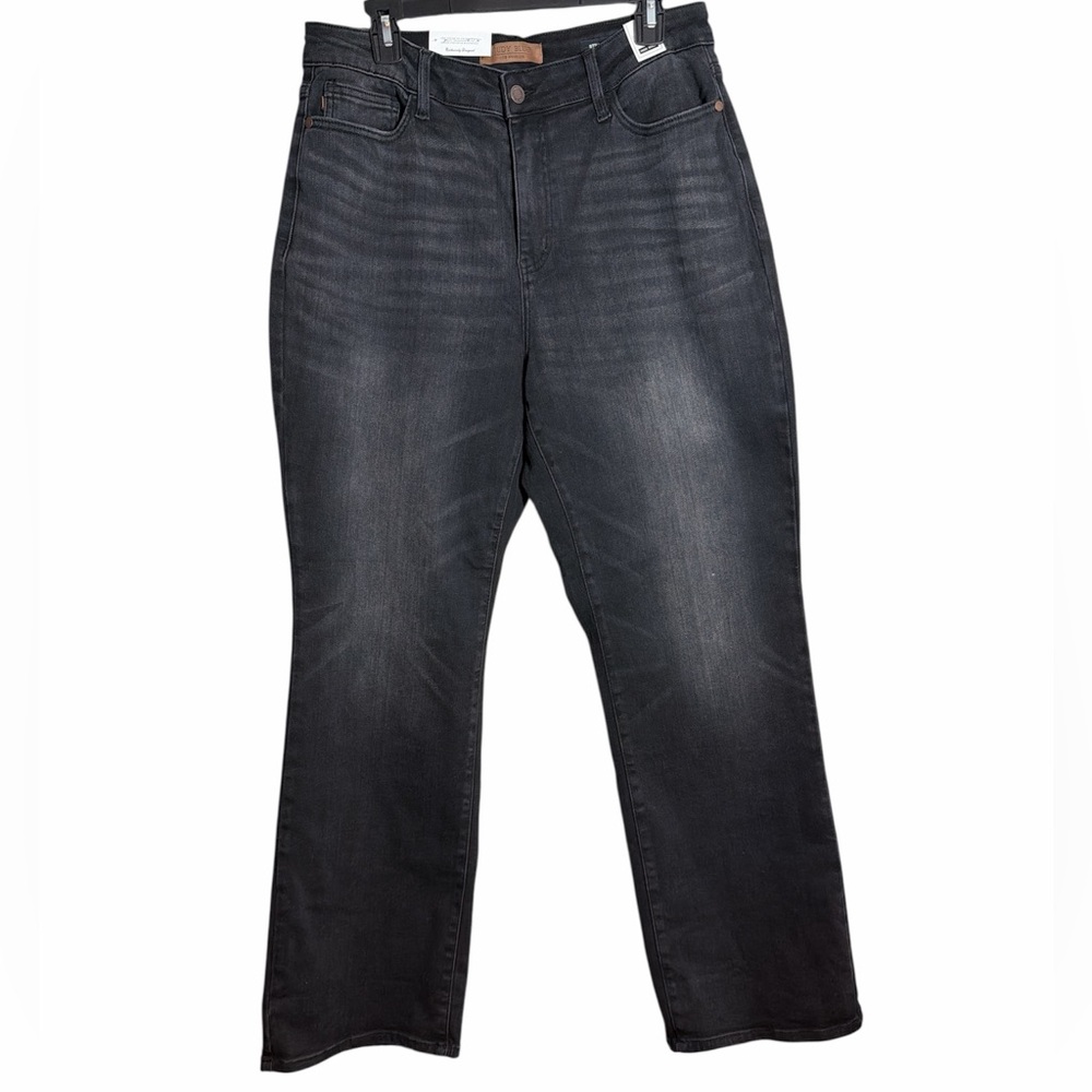 NWT Judy Blue High Waist Straight Fit Faded Black‎ 16W